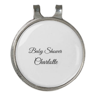SIMPLE MINIMAL.CUTIE ADD NAME BABY baby shower Thr Golf Hat Clip