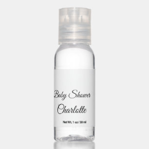 SIMPLE MINIMAL.CUTIE ADD NAME BABY baby shower Thr Hand Sanitizer