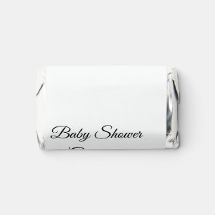 SIMPLE MINIMAL.CUTIE ADD NAME BABY baby shower Thr Hershey's Miniatures