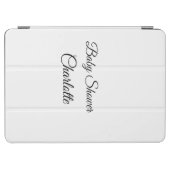 SIMPLE MINIMAL.CUTIE ADD NAME BABY baby shower Thr iPad Air Cover (Horizontal)