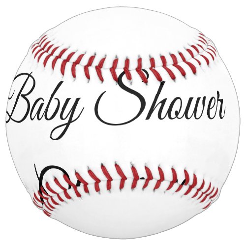 SIMPLE MINIMALCUTIE ADD NAME BABY baby shower Thr Softball