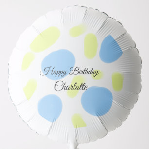 SIMPLE MINIMAL.CUTIE ADD NAME BABY happy birthday Balloon