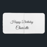 SIMPLE MINIMAL.CUTIE ADD NAME BABY happy birthday Beer Pong Table<br><div class="desc">Design</div>