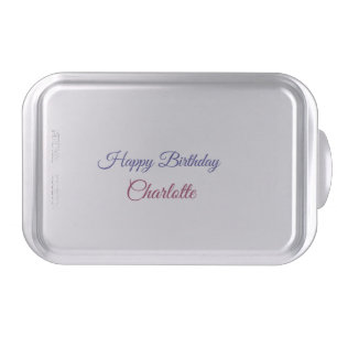 SIMPLE MINIMAL.CUTIE ADD NAME BABY happy birthday  Cake Pan