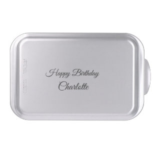 SIMPLE MINIMAL.CUTIE ADD NAME BABY happy birthday  Cake Pan