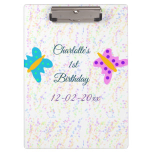 SIMPLE MINIMAL.CUTIE ADD NAME BABY happy birthday  Clipboard