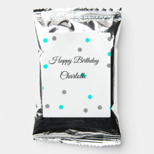 SIMPLE MINIMAL.CUTIE ADD NAME BABY happy birthday  Coffee Drink Mix