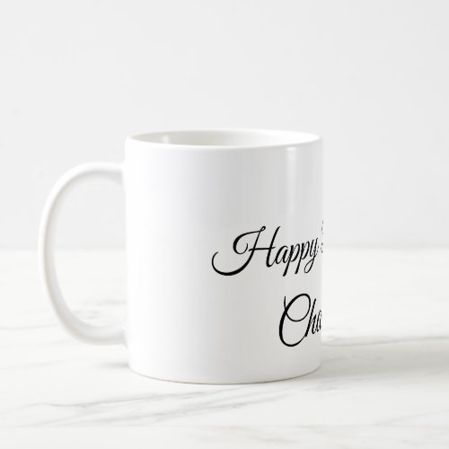 SIMPLE MINIMALCUTIE ADD NAME BABY happy birthday  Coffee Mug