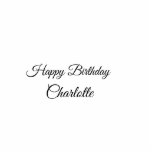 SIMPLE MINIMAL.CUTIE ADD NAME BABY happy birthday  Cutout<br><div class="desc">Design</div>