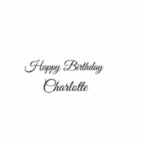 SIMPLE MINIMAL.CUTIE ADD NAME BABY happy birthday 