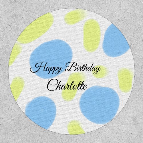 SIMPLE MINIMALCUTIE ADD NAME BABY happy birthday  Patch