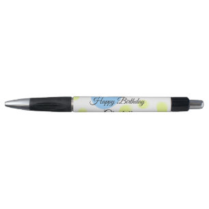 SIMPLE MINIMAL.CUTIE ADD NAME BABY happy birthday  Pen