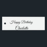 SIMPLE MINIMAL.CUTIE ADD NAME BABY happy birthday  Ruler<br><div class="desc">Design</div>