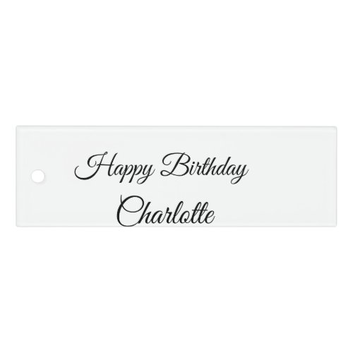 SIMPLE MINIMALCUTIE ADD NAME BABY happy birthday  Ruler