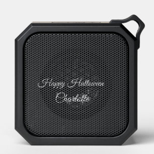 SIMPLE MINIMAL.CUTIE ADD NAME BABY happy Halloween Bluetooth Speaker