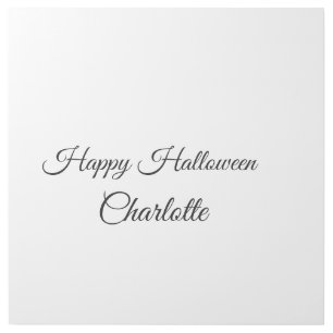 SIMPLE MINIMAL.CUTIE ADD NAME BABY happy Halloween Gallery Wrap