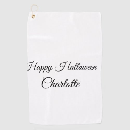 SIMPLE MINIMALCUTIE ADD NAME BABY happy Halloween Golf Towel