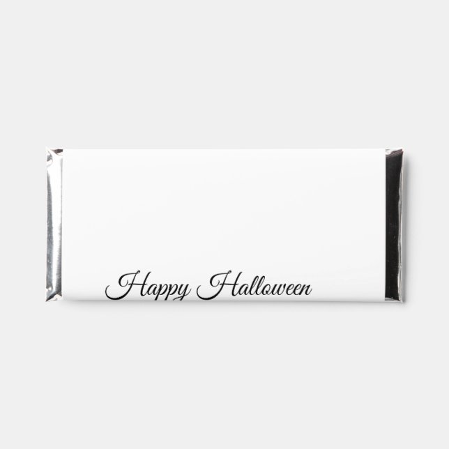 SIMPLE MINIMAL.CUTIE ADD NAME BABY happy Halloween Hershey Bar Favors (Front)