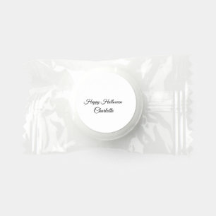 SIMPLE MINIMAL.CUTIE ADD NAME BABY happy Halloween Life Saver® Mints