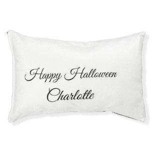 SIMPLE MINIMAL.CUTIE ADD NAME BABY happy Halloween Pet Bed