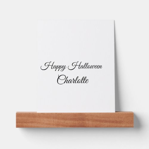 SIMPLE MINIMALCUTIE ADD NAME BABY happy Halloween Picture Ledge