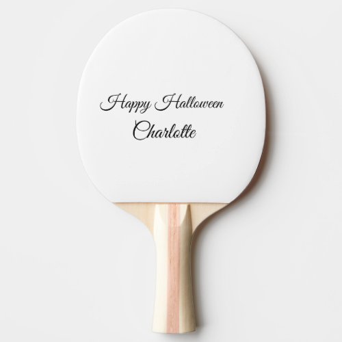 SIMPLE MINIMALCUTIE ADD NAME BABY happy Halloween Ping Pong Paddle