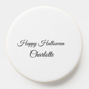 SIMPLE MINIMAL.CUTIE ADD NAME BABY happy Halloween PopSocket