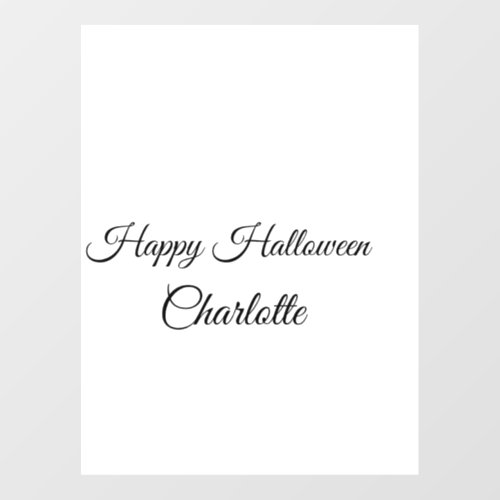 SIMPLE MINIMALCUTIE ADD NAME BABY happy Halloween Wall Decal