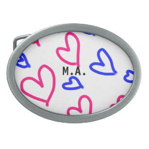 SIMPLE MINIMAL.CUTIE ADD NAME BABY heart add lette Belt Buckle