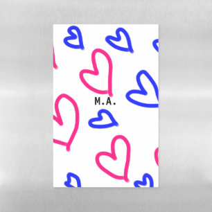 SIMPLE MINIMAL.CUTIE ADD NAME BABY heart add lette Magnetic Dry Erase Sheet