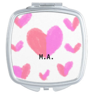 SIMPLE MINIMAL.CUTIE ADD NAME BABY letter Throw Pi Compact Mirror