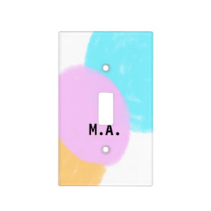 SIMPLE MINIMAL.CUTIE ADD NAME BABY letter Throw Pi Light Switch Cover