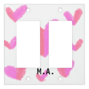 SIMPLE MINIMAL.CUTIE ADD NAME BABY letter Throw Pi Light Switch Cover