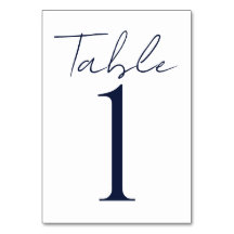 Simple Minimal Dark Blue Text Wedding