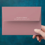 Simple Minimal Dusty Pink Wedding Envelope<br><div class="desc">Simple Minimal Dusty Pink Wedding Envelope</div>