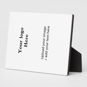 Simple minimal elegant add your text logo picture  plaque