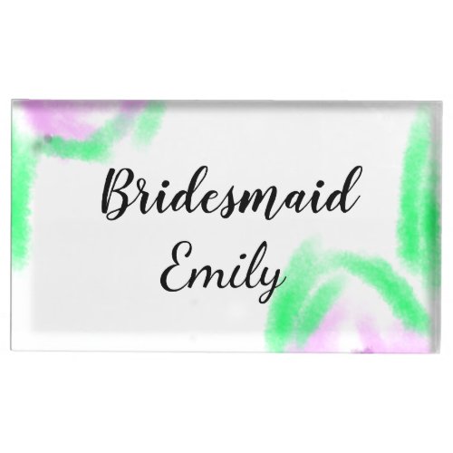 Simple minimal elegant bridesmaid wedding favours  place card holder