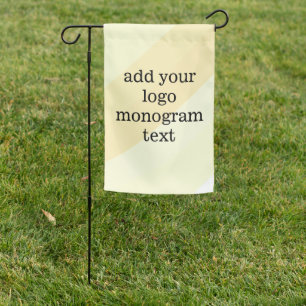 simple minimal elegant colorful design add logo h garden flag