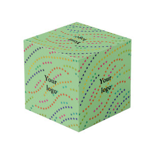 simple minimal elegant colorful design custom add  cube