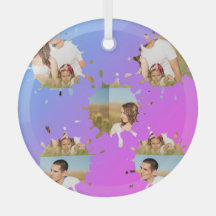 Simple minimal elegant custom circle photo collage