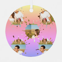 Simple minimal elegant custom circle photo collage