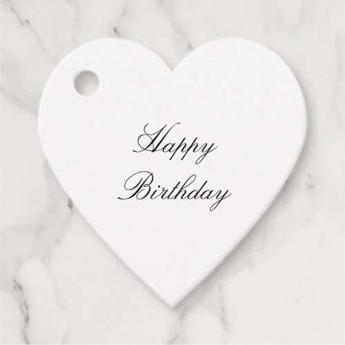 simple minimal elegant custom happy birthday gift  favor tags