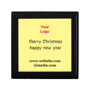 Simple minimal elegant custom logo here compan lar gift box