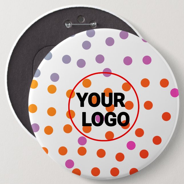 Simple minimal elegant custom logo here company  b button (Front & Back)