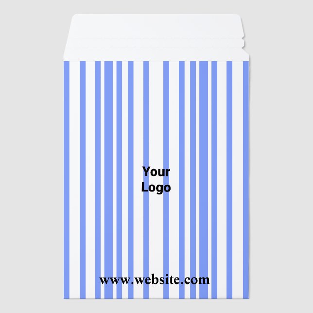 Simple minimal elegant custom logo here company ba envelope mailers (Front)
