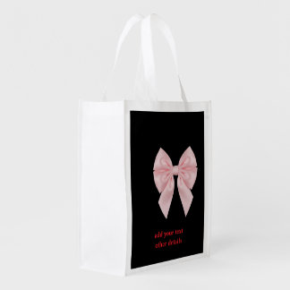Simple minimal elegant custom logo here company ba grocery bag