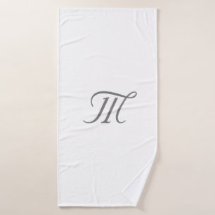 Simple minimal elegant custom logo here company bath towel set