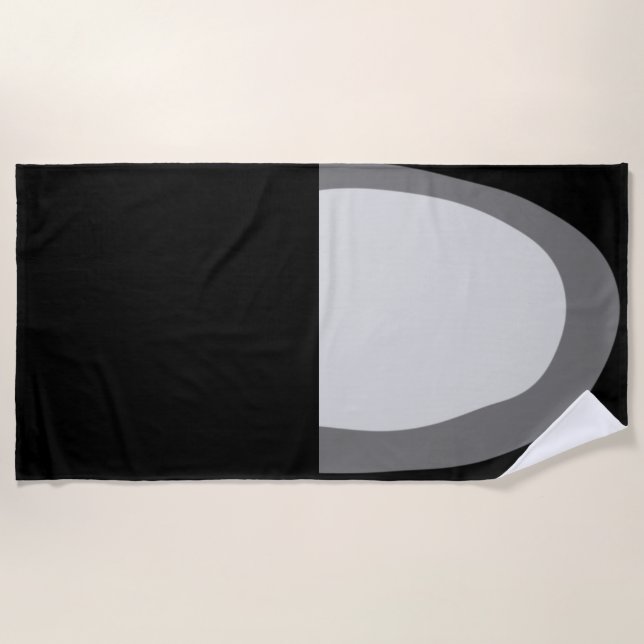 Simple minimal elegant custom logo here company    beach towel (Front)