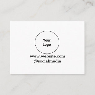 Simple minimal elegant custom logo here company   business card