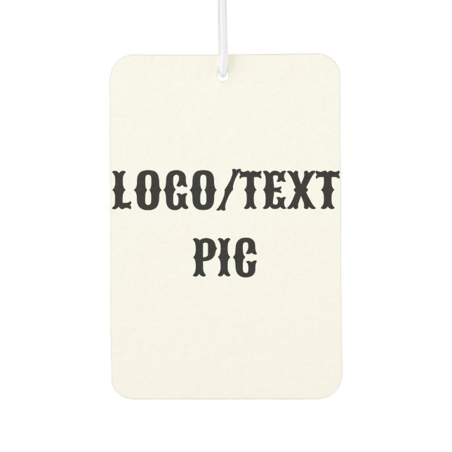 Simple minimal elegant custom logo here company  c air freshener (Front)